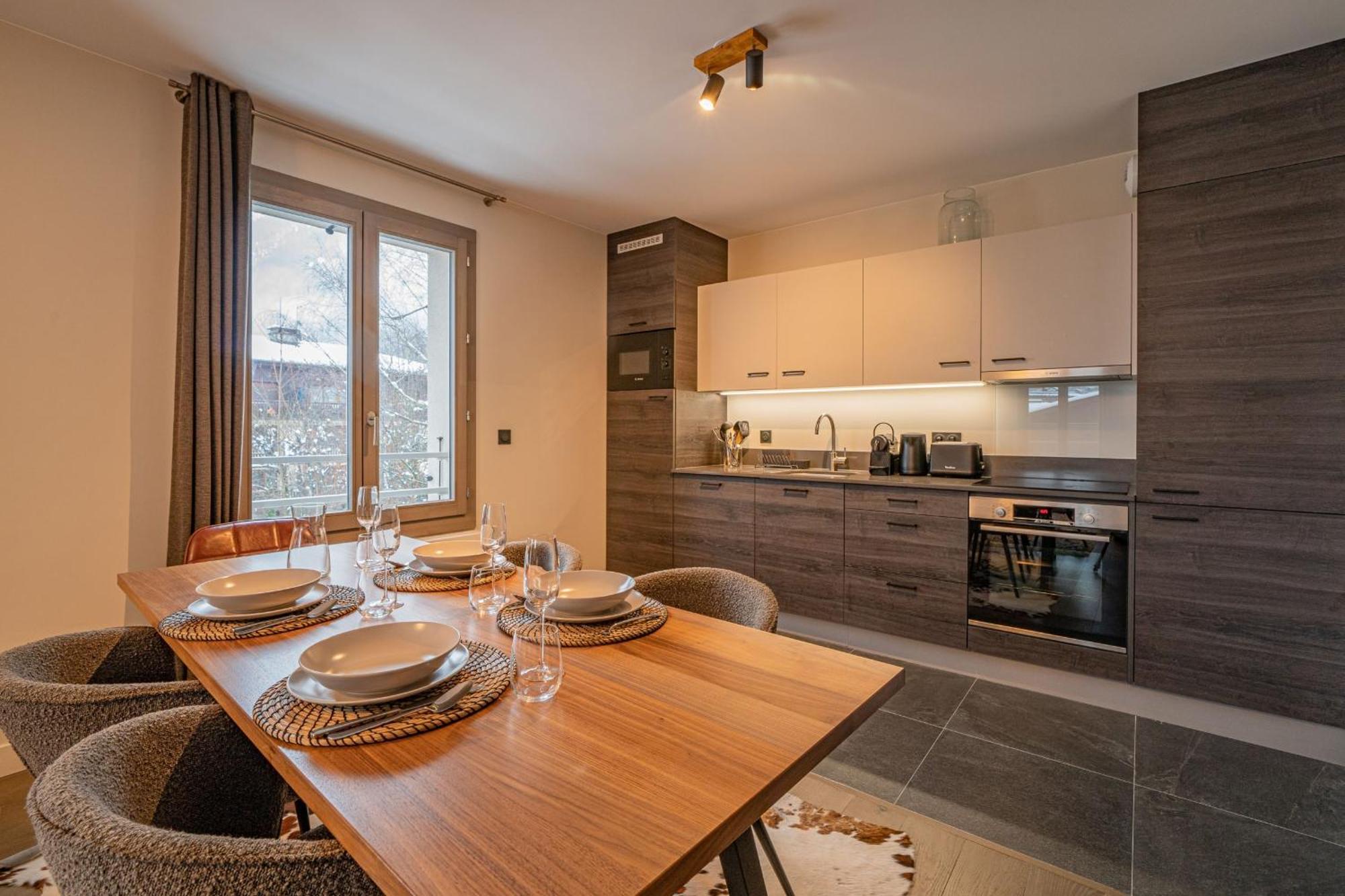 Perle Blanche - Brand New 2 Bedroom Apartment Perfectly Located Chamonix Kültér fotó